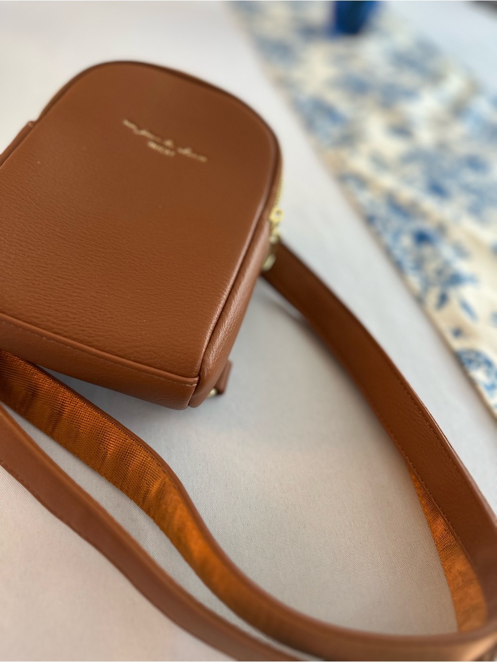 Brown Crossbody Shoulder Bag - Women's Leather-Style Everyday Purse